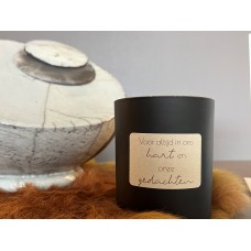 Zwarte geurkaars 300ml  - Voor altijd 